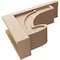 Ekena Millwork 9"W x 27"D x 18"H Classic Alma Rough Cedar Woodgrain TimberThane Corbel, Primed Tan CORUR09X27X18ALMRCPR - alternate 6